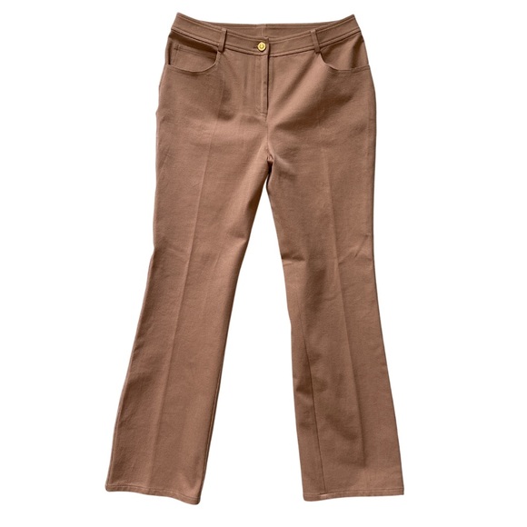 St. John Sport Straight Leg Dress Pants Sz 6 Camel Tan Business Casual Career - Picture 3 of 8